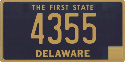 DE license plate 4355