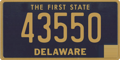 DE license plate 43550