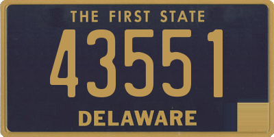 DE license plate 43551