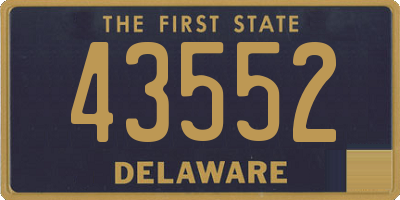 DE license plate 43552