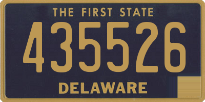 DE license plate 435526