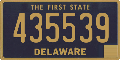 DE license plate 435539
