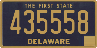DE license plate 435558