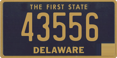 DE license plate 43556