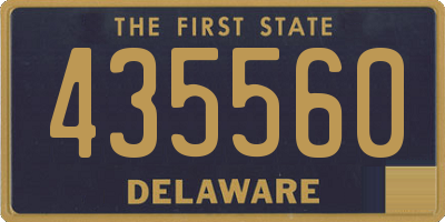 DE license plate 435560