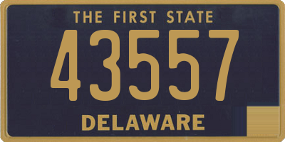 DE license plate 43557