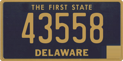 DE license plate 43558