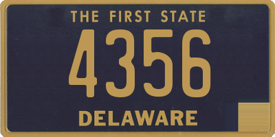 DE license plate 4356
