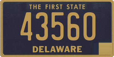 DE license plate 43560