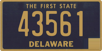 DE license plate 43561