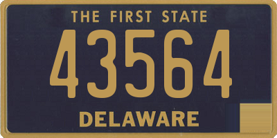 DE license plate 43564