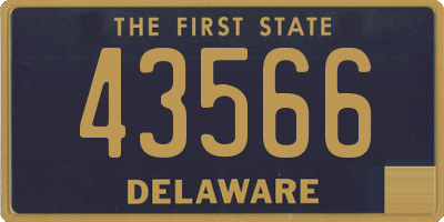 DE license plate 43566