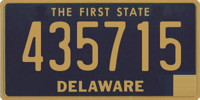 DE license plate 435715