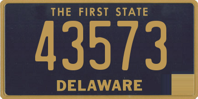 DE license plate 43573