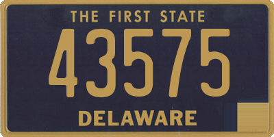 DE license plate 43575