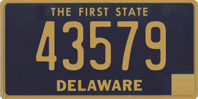 DE license plate 43579