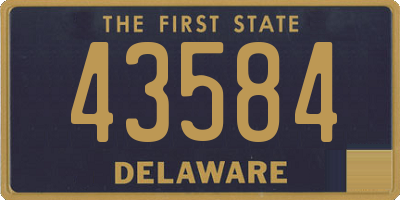 DE license plate 43584