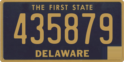 DE license plate 435879