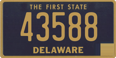 DE license plate 43588