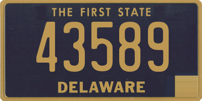 DE license plate 43589