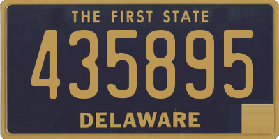 DE license plate 435895