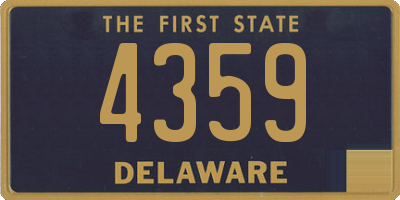 DE license plate 4359
