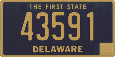 DE license plate 43591