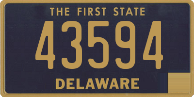 DE license plate 43594