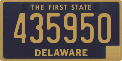 DE license plate 435950