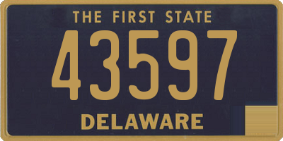 DE license plate 43597