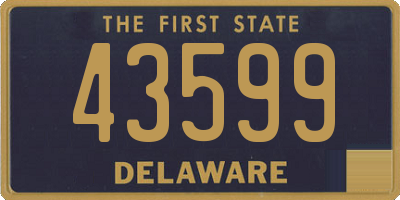 DE license plate 43599