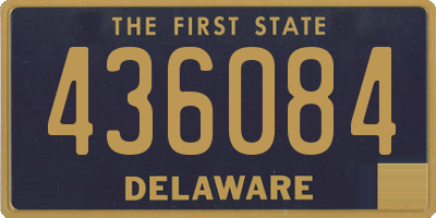 DE license plate 436084