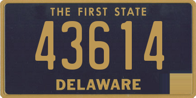 DE license plate 43614