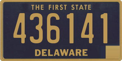 DE license plate 436141
