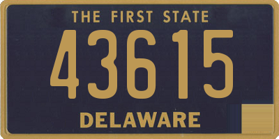 DE license plate 43615