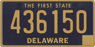 DE license plate 436150