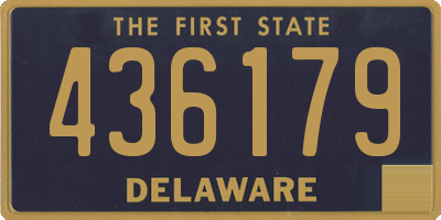 DE license plate 436179