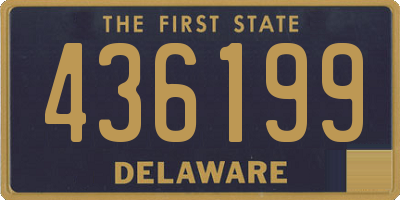 DE license plate 436199