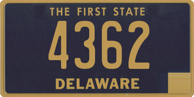 DE license plate 4362