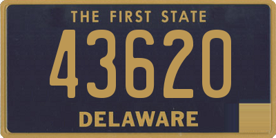 DE license plate 43620