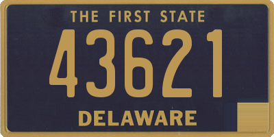 DE license plate 43621