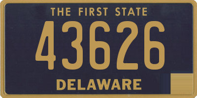 DE license plate 43626