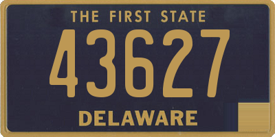 DE license plate 43627