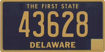 DE license plate 43628