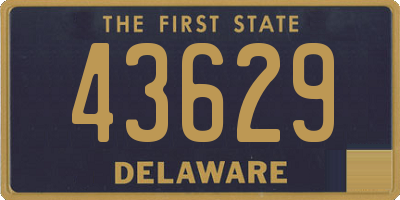 DE license plate 43629