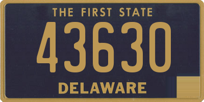 DE license plate 43630