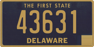 DE license plate 43631