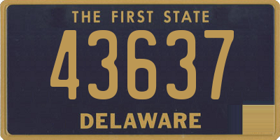 DE license plate 43637