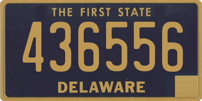 DE license plate 436556