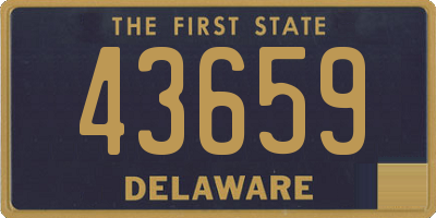 DE license plate 43659